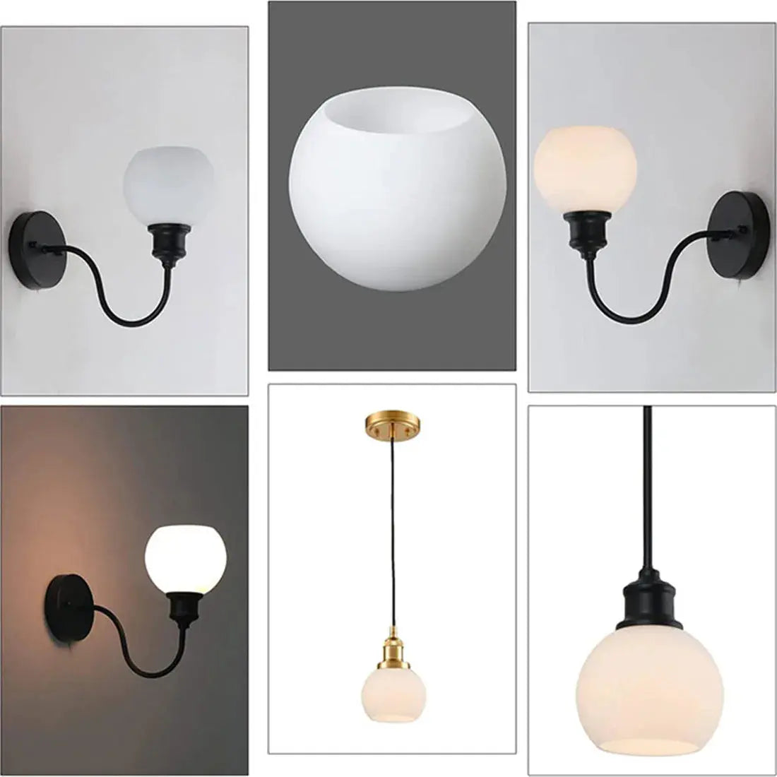 Abat-jour en Verre Blanc Lampa-dia