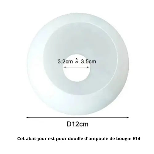 Abat-jour en Verre Blanc Lampa-dia