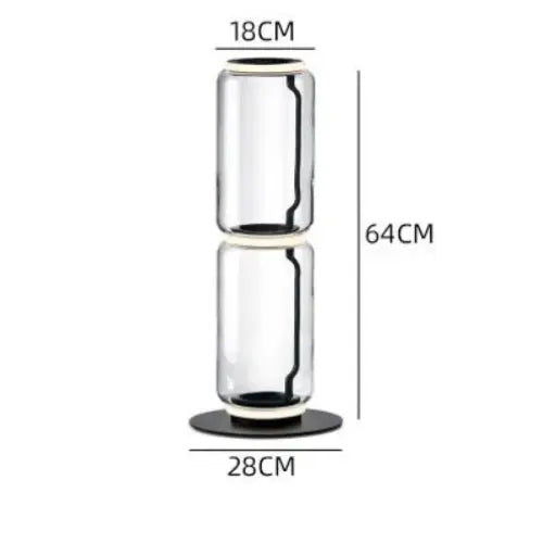 Lampadaire en Verre Lourd - Réplique de Lampe Design Italien Lampa-dia