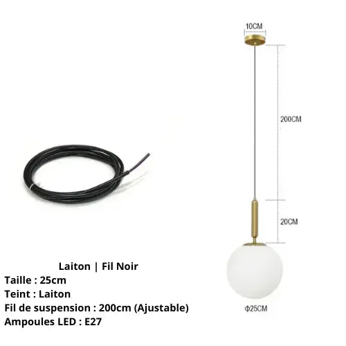 Lampe de Chevet "Perle de Lumière" - Élégance et pureté nordique Lampa-dia