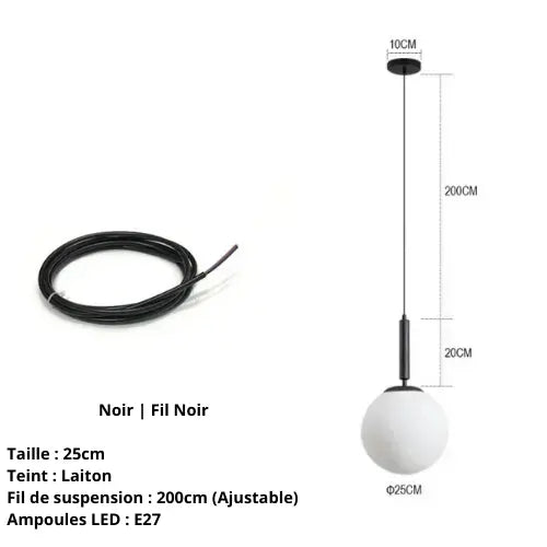 Lampe de Chevet "Perle de Lumière" - Élégance et pureté nordique Lampa-dia