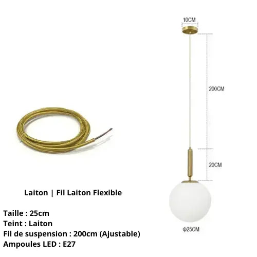 Lampe de Chevet "Perle de Lumière" - Élégance et pureté nordique Lampa-dia
