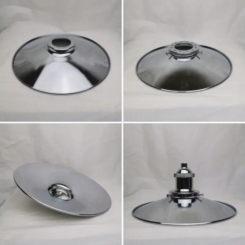 Lampe de chevet - Abat-jour de Lampe en Métal Industriel (Laiton Antique, Diverses Finitions, Trou de 42mm) Lampadia
