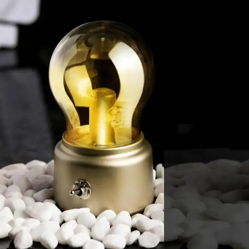 Lampe de chevet - Ampoule Rétro - LED, Alliage, 12V, Art Déco, Décoration Intérieure Lampadia