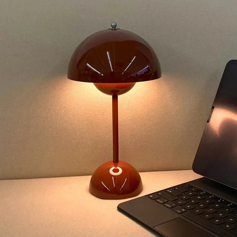 Lampe de chevet Champignon LED - Tactile, 3 Intensités, Rechargeable USB, Design Moderne, Multi-Couleurs Lampadia