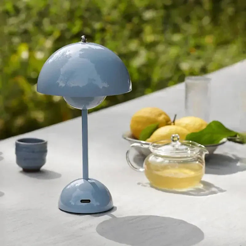 Lampe de chevet Champignon LED - Tactile, 3 Intensités, Rechargeable USB, Design Moderne, Multi-Couleurs Lampadia