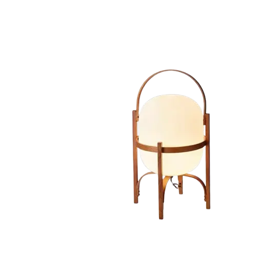 Lampe de chevet - Japonaise E27 en bois - Style minimaliste Lampadia