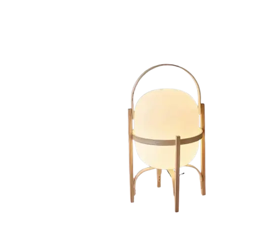 Lampe de chevet - Japonaise E27 en bois - Style minimaliste Lampadia
