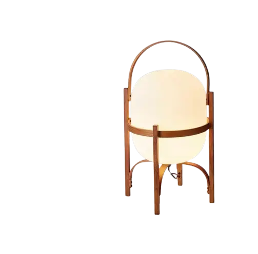 Lampe de chevet - Japonaise E27 en bois - Style minimaliste Lampadia