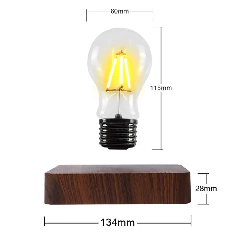 Lampe de chevet - Lévitation Magnétique - Ampoule Flottante LED, Veilleuse, Décoration Intérieure, Cadeau Créatif Lampadia