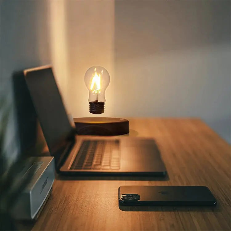 Lampe de chevet - Lévitation Magnétique - Ampoule Flottante LED, Veilleuse, Décoration Intérieure, Cadeau Créatif Lampadia