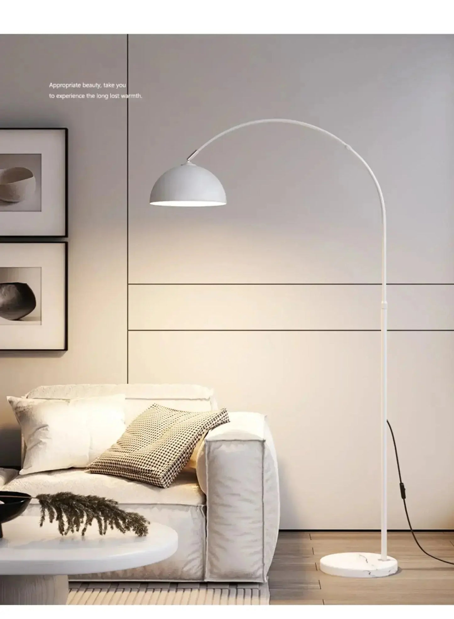 Lampe de chevet - Lampadaire Arc Moderne - Métal, E27, 11-15W, 220V, Multi-Couleurs Lampadia