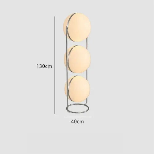 Lampe de chevet - Lampadaire Lightmanka (Design Pierre Garrault, Sphères Acryliques, Style Art Déco, Tactile) Lampadia