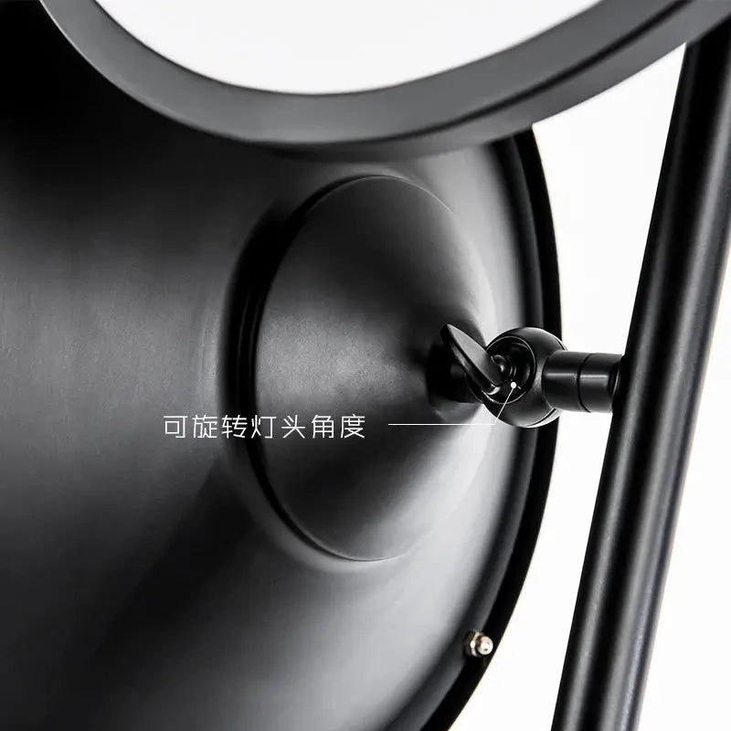 Lampe de chevet - Lampadaire Rétro Américain - 41-50W, E27, LED, 111-240V, Noir Lampadia