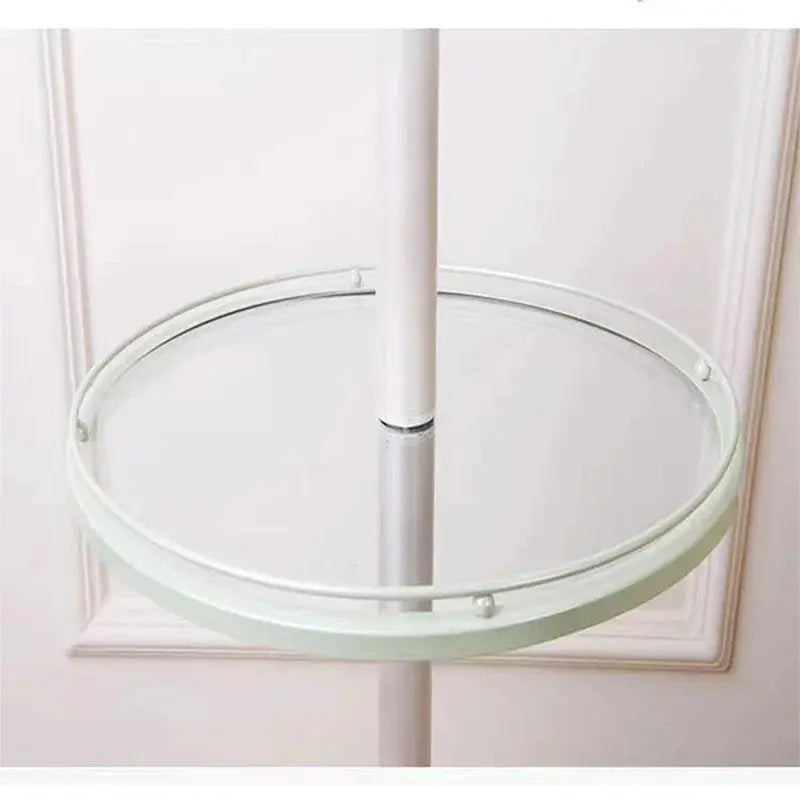 Lampe de chevet - Lampadaire - Style Contemporain, Abat-jour en Tissu, Étagère Intégrée Lampadia