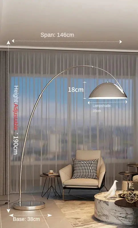Lampe de chevet - Lampadaire arc nordique - Style moderne Lampadia
