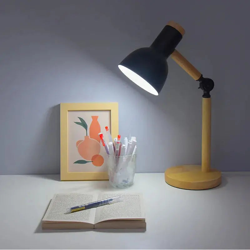 Lampe de chevet - Nordique (Design Créatif, Bois et Métal, E27) Lampadia