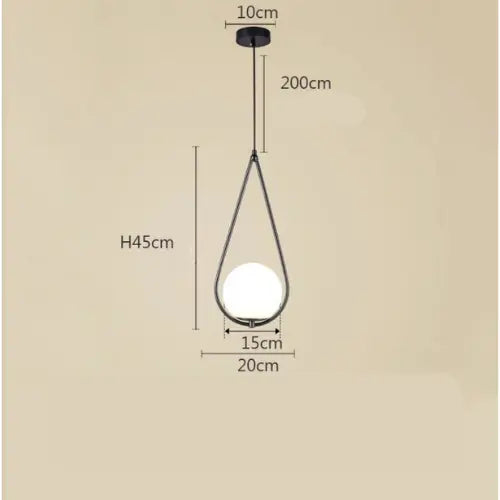 Lampe de chevet - Suspension LED Moderne - Design Géométrique, E27) Lampadia
