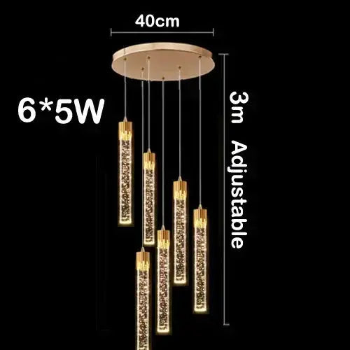 Lampe de chevet - Suspension en Cristal - Design Moderne Lampa-dia