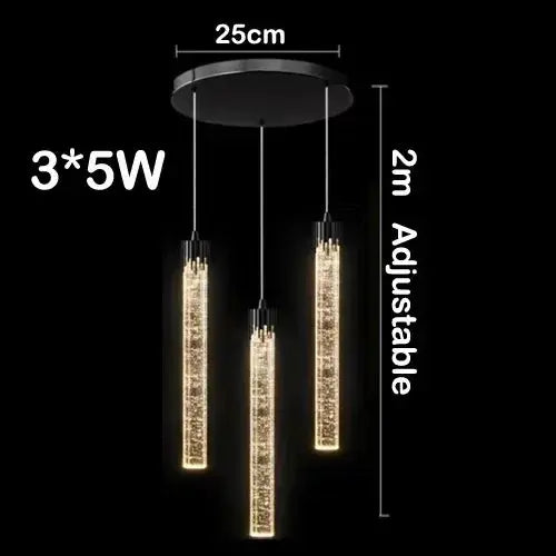 Lampe de chevet - Suspension en Cristal - Design Moderne Lampa-dia