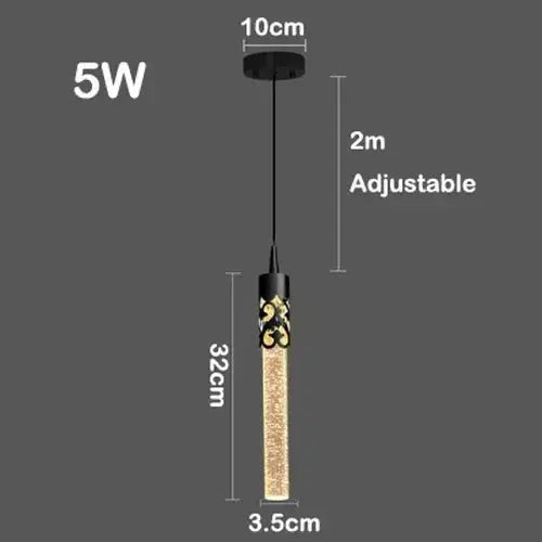 Lampe de chevet - Suspension en Cristal - Design Moderne Lampa-dia