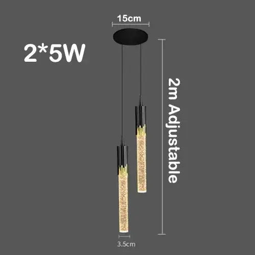 Lampe de chevet - Suspension en Cristal - Design Moderne Lampa-dia
