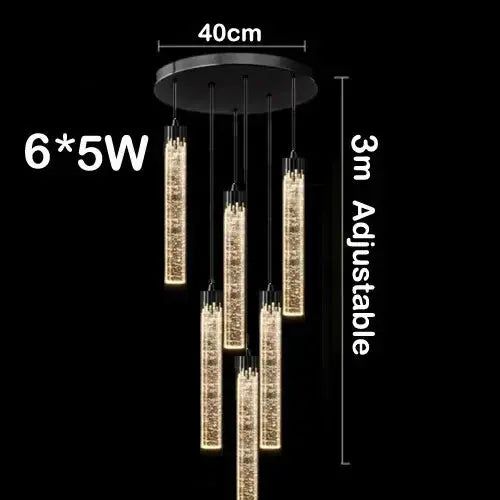 Lampe de chevet - Suspension en Cristal - Design Moderne Lampa-dia