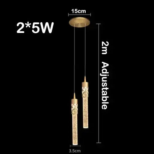 Lampe de chevet - Suspension en Cristal - Design Moderne Lampa-dia
