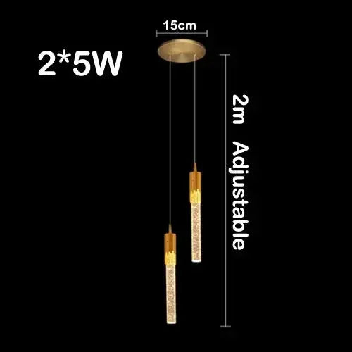 Lampe de chevet - Suspension en Cristal - Design Moderne Lampa-dia