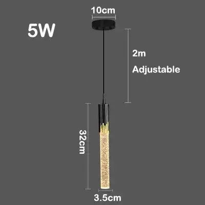 Lampe de chevet - Suspension en Cristal - Design Moderne Lampa-dia
