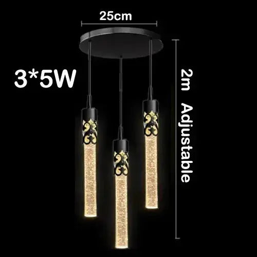 Lampe de chevet - Suspension en Cristal - Design Moderne Lampa-dia