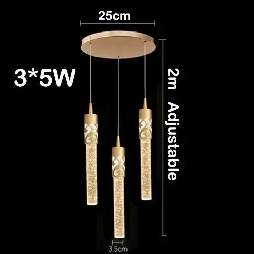 Lampe de chevet - Suspension en Cristal - Design Moderne Lampa-dia