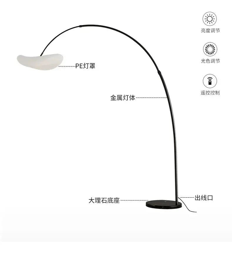 Postmodern Minimalist Creative Angling Floor Lamps Designer Yunduo Living Room Sofa Side Study Atmosphere Marble Lighting Modern Lampadia