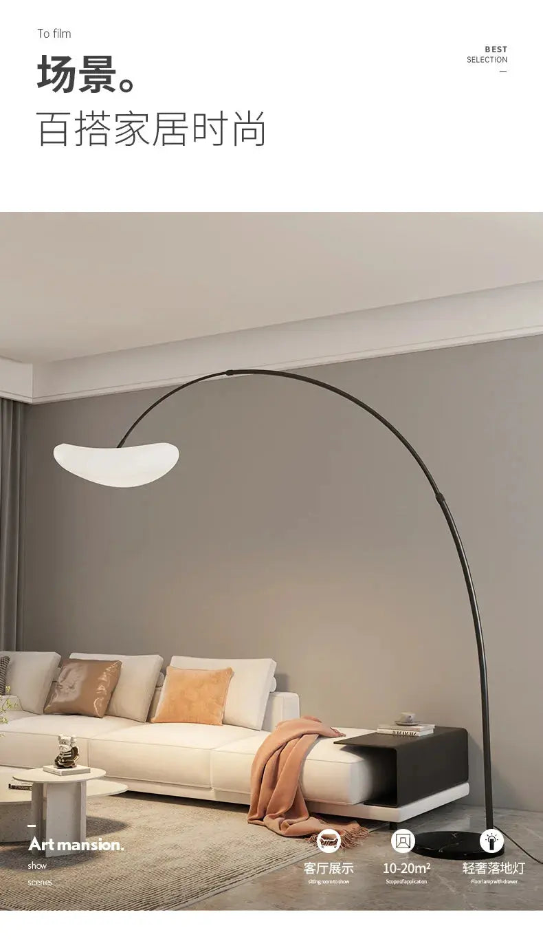 Postmodern Minimalist Creative Angling Floor Lamps Designer Yunduo Living Room Sofa Side Study Atmosphere Marble Lighting Modern Lampadia
