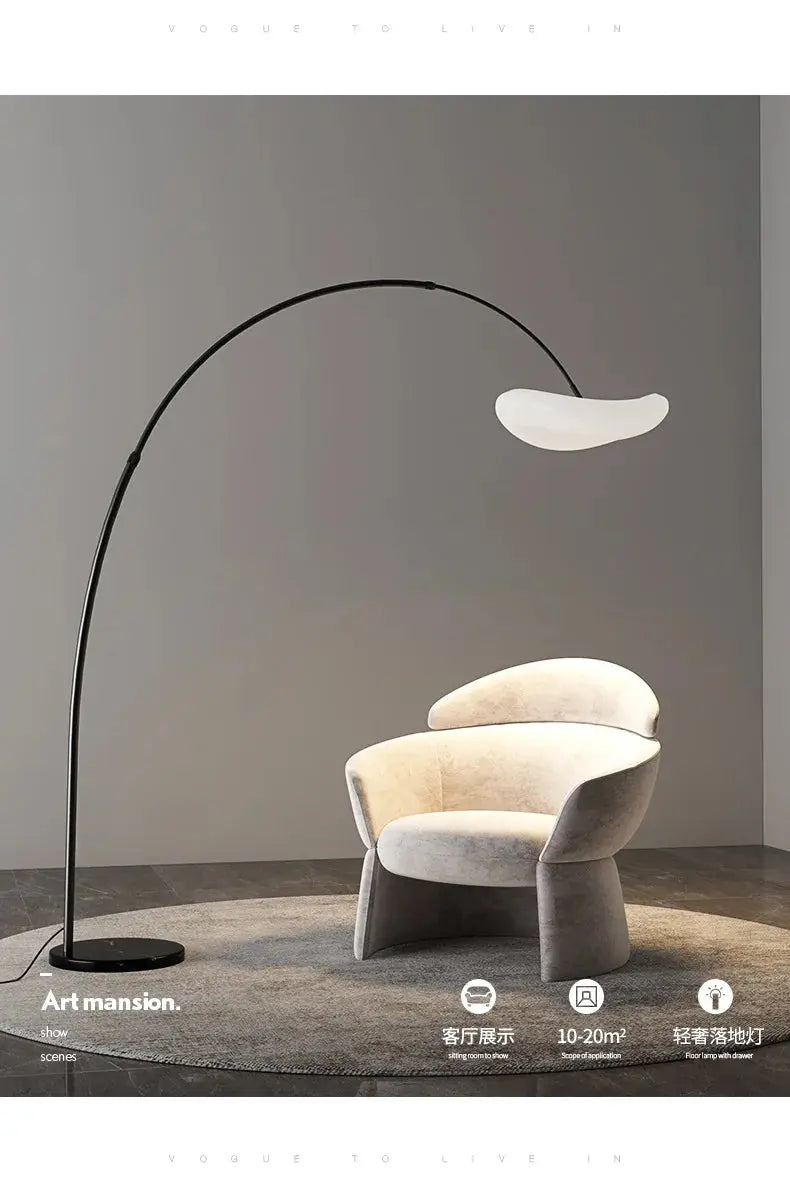 Postmodern Minimalist Creative Angling Floor Lamps Designer Yunduo Living Room Sofa Side Study Atmosphere Marble Lighting Modern Lampadia