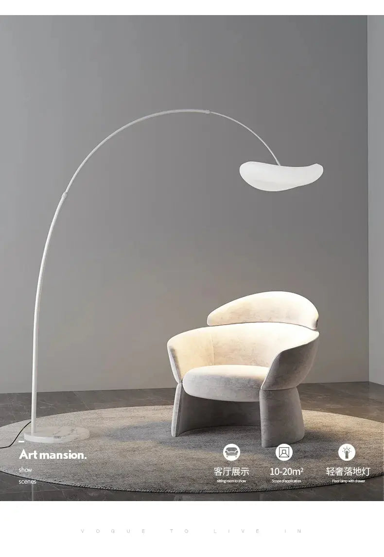 Postmodern Minimalist Creative Angling Floor Lamps Designer Yunduo Living Room Sofa Side Study Atmosphere Marble Lighting Modern Lampadia