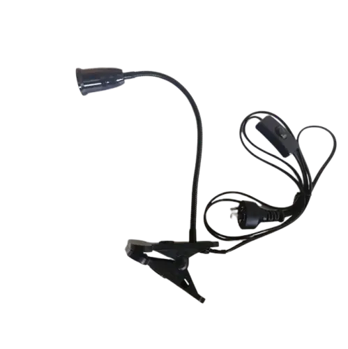 Support de Lampe de Bureau Flexible à 360 Degrés - Clip, Col de Cygne, E27 Lampadia