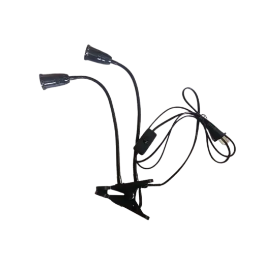 Support de Lampe de Bureau Flexible à 360 Degrés - Clip, Col de Cygne, E27 Lampadia