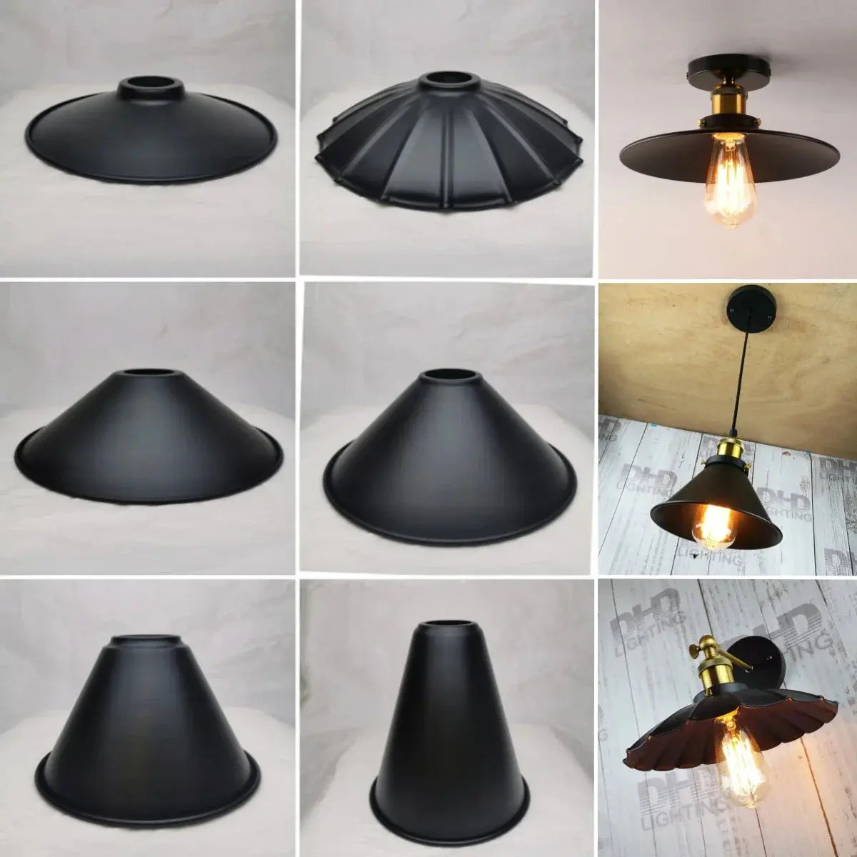 Lampe de chevet Noire Lampa-dia