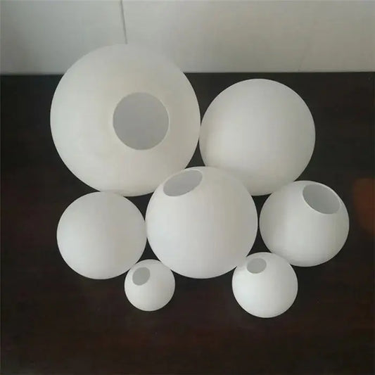 Accessoire - Abat-jour en Verre Blanc Laitonné Sphérique Lampa-dia