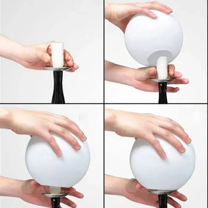 Accessoire - Abat-jour en Verre Blanc Laitonné Sphérique Lampa-dia