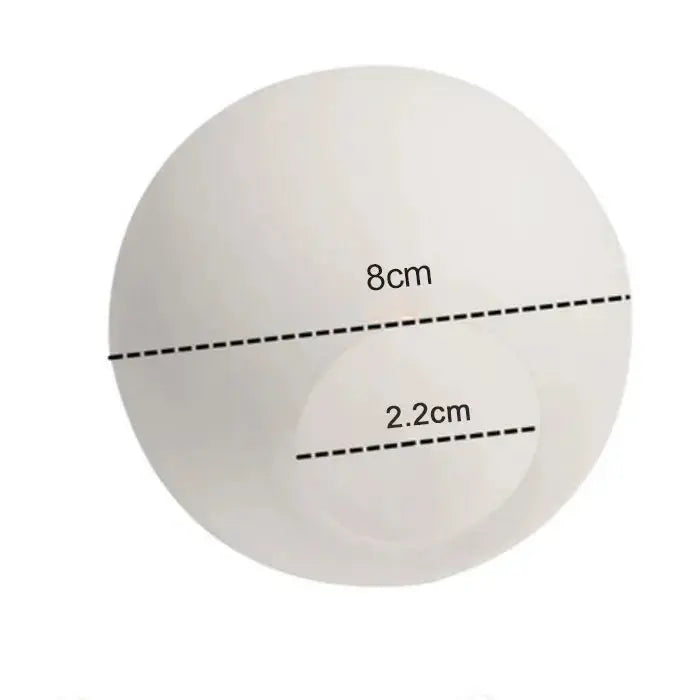 Accessoire - Abat-jour en Verre Blanc Laitonné Sphérique Lampa-dia