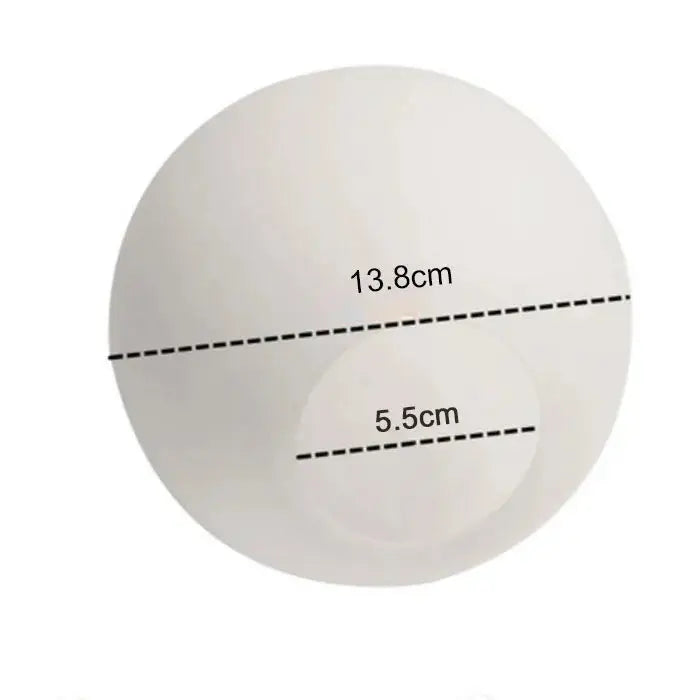 Accessoire - Abat-jour en Verre Blanc Laitonné Sphérique Lampa-dia