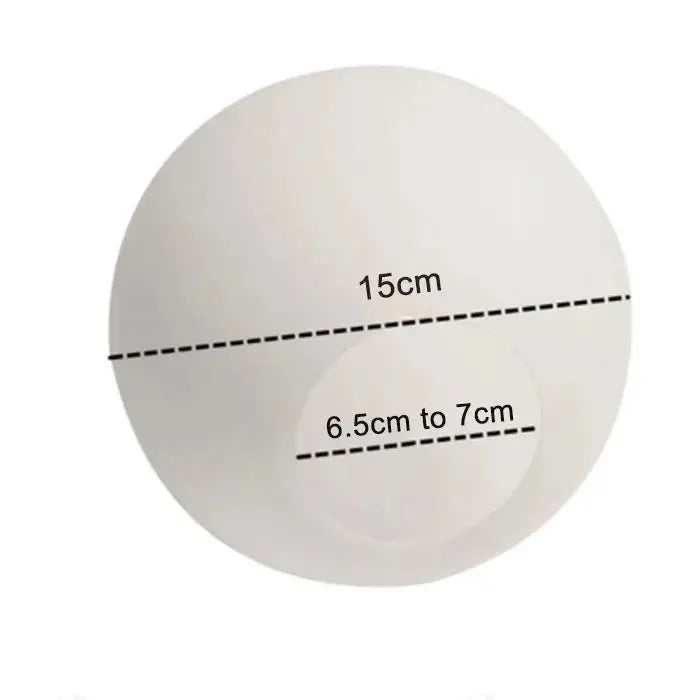 Accessoire - Abat-jour en Verre Blanc Laitonné Sphérique Lampa-dia