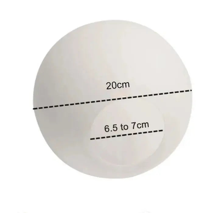 Accessoire - Abat-jour en Verre Blanc Laitonné Sphérique Lampa-dia