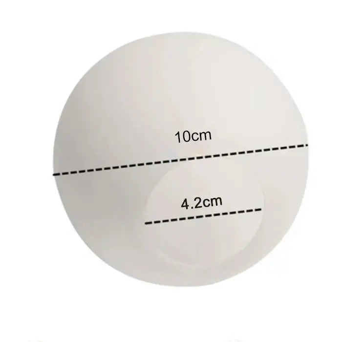 Accessoire - Abat-jour en Verre Blanc Laitonné Sphérique Lampa-dia