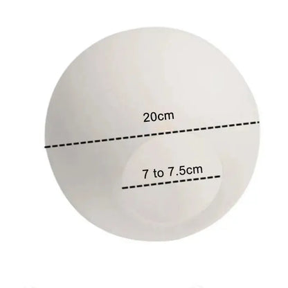 Accessoire - Abat-jour en Verre Blanc Laitonné Sphérique Lampa-dia
