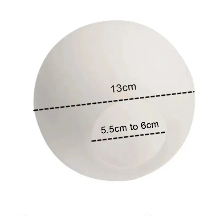 Accessoire - Abat-jour en Verre Blanc Laitonné Sphérique Lampa-dia