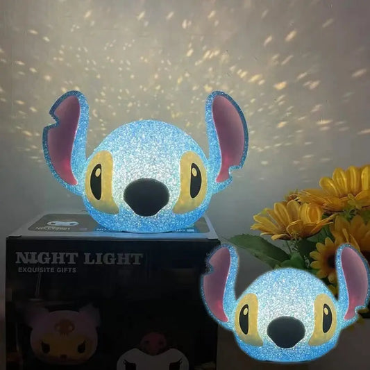 Disney Stitch Particle Projection Night Light Cartoon Lilo And Stitch 3d Doll Reading Lamp Usb Creative Desk Lamp For Kids Gifts Lampadia