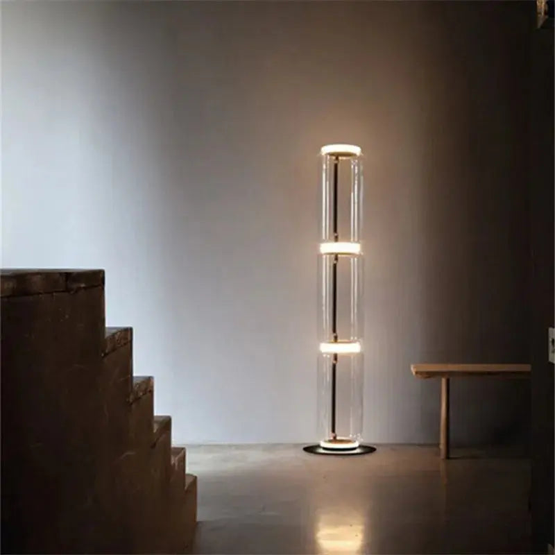 Lampadaire en Verre Lourd - Réplique de Lampe Design Italien Lampa-dia